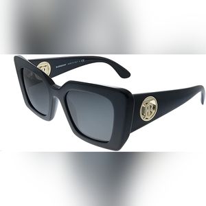 BURBERRY Daisy BE4344 300187 Black Dark Grey 51 mm Women's Sunglasses